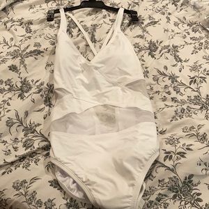 BLEU by Rob Beattie Mesh Inset One-Piece Swimsuit